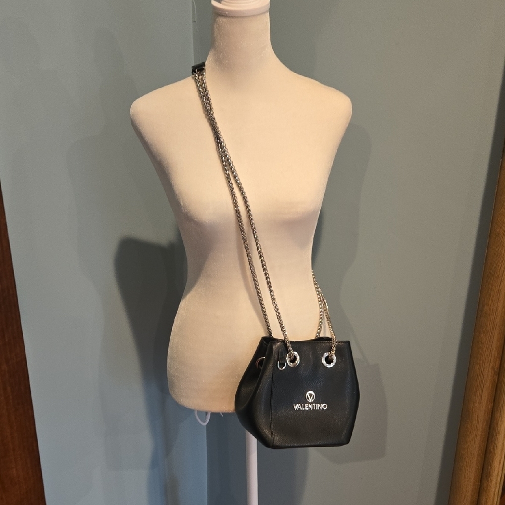 Valentino Black Crossbody Bag with Structured Design